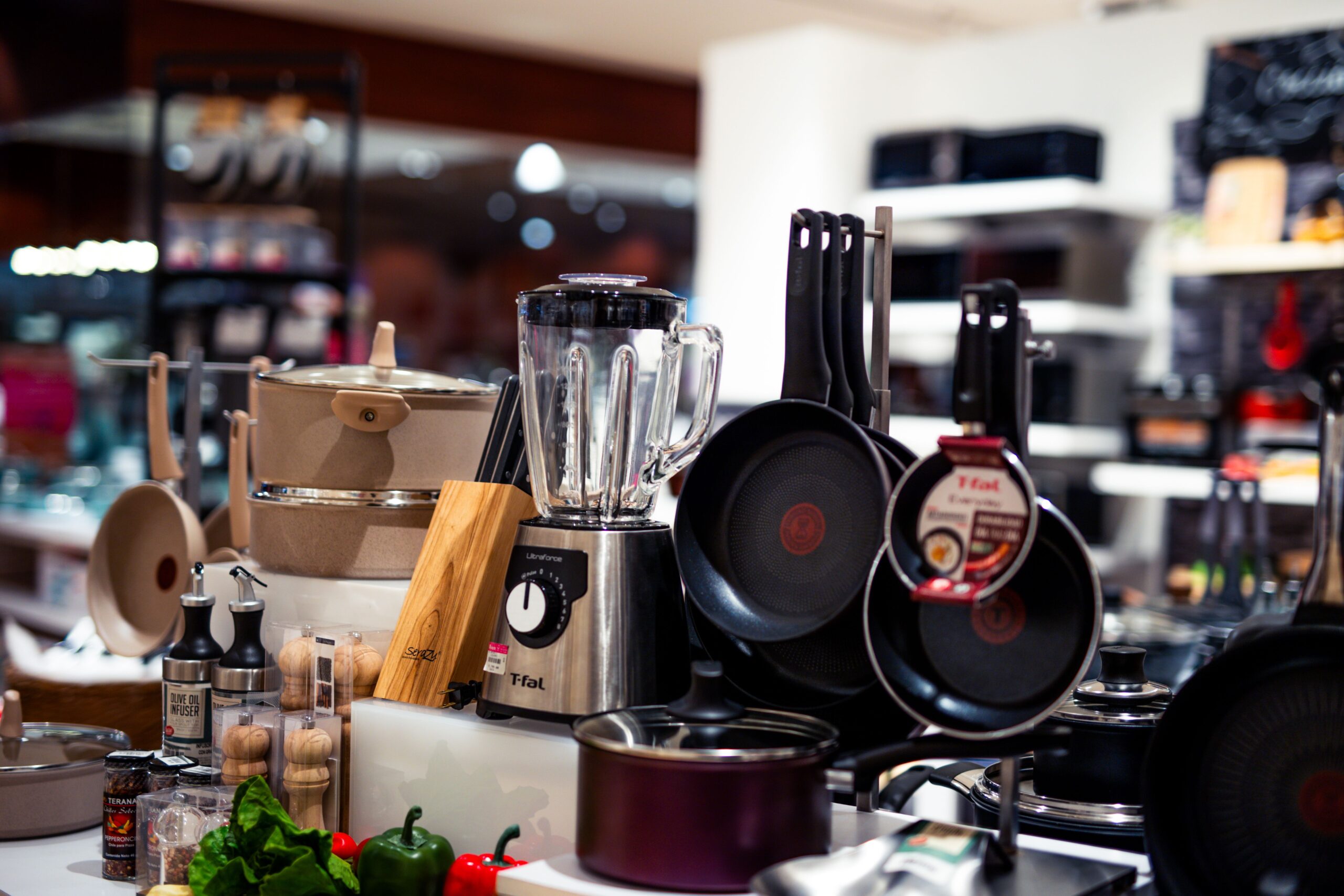 Cool kitchen gadgets: selection of modern cooking utensils